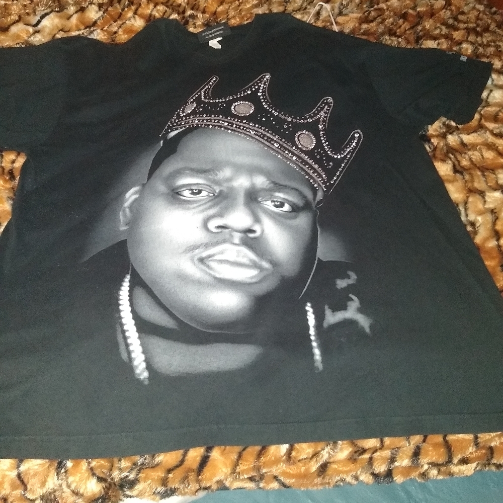 Notorious Big Vintage Rhinestone T Shirt 8/10 condition